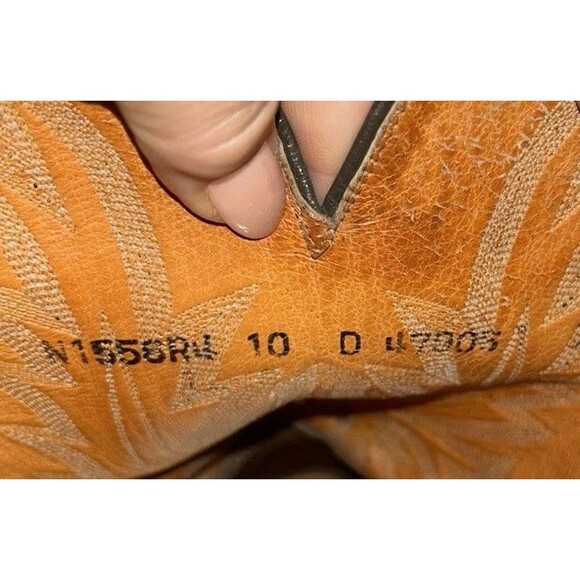 Lucchese 1883 Cowboy Boots Mens 10 D Corbin Mad Dog Goat Leather Western N1556R4 main image 7